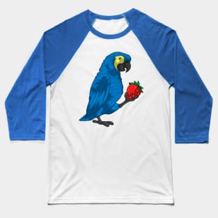 Parrot Strawberry Fruit Baseball T-Shirt